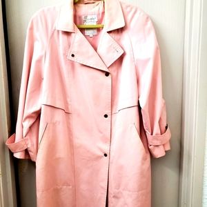 AU Currant Women's Pink Trench Coat